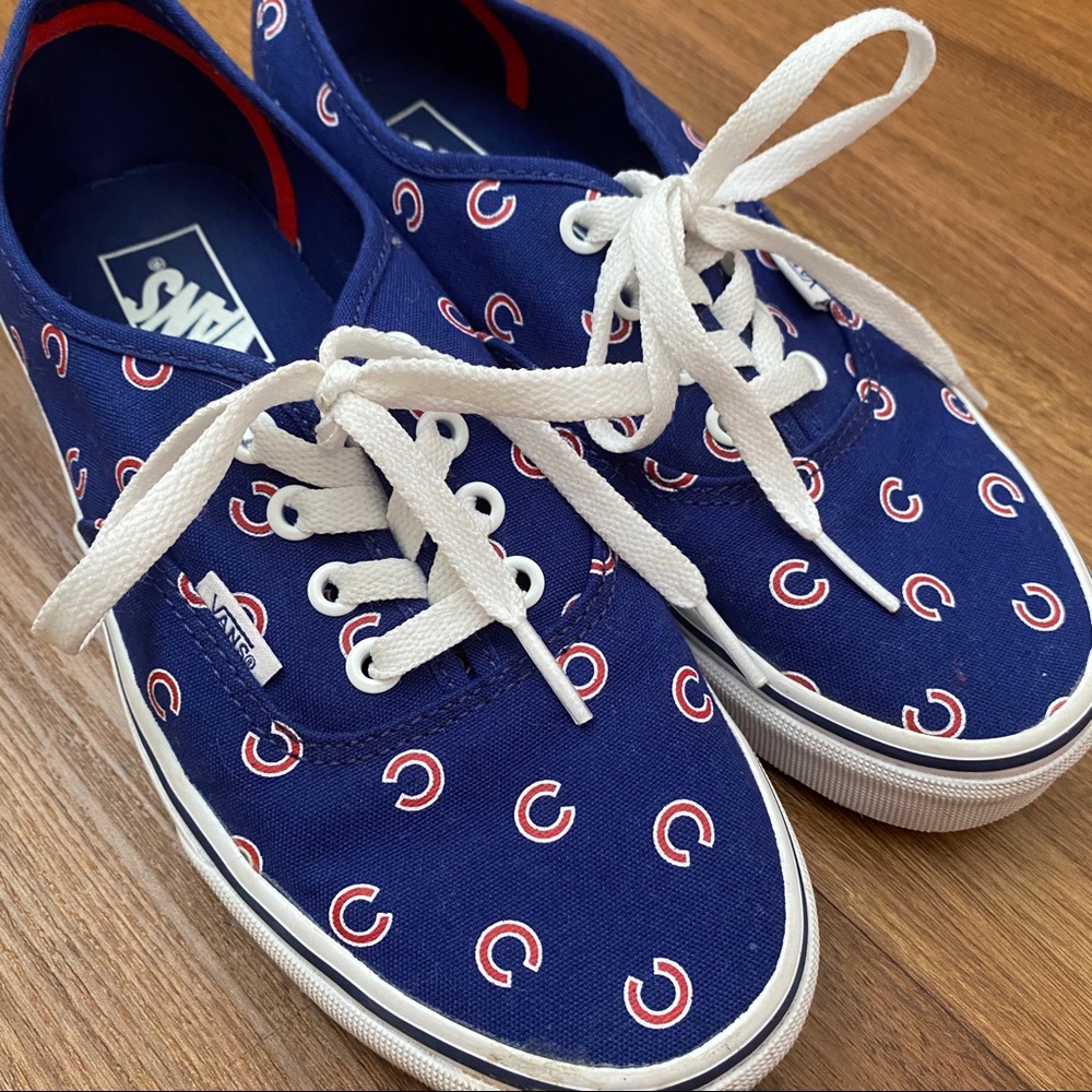 Vans x MLB Authentic Cubs Canvas Skate Shoes